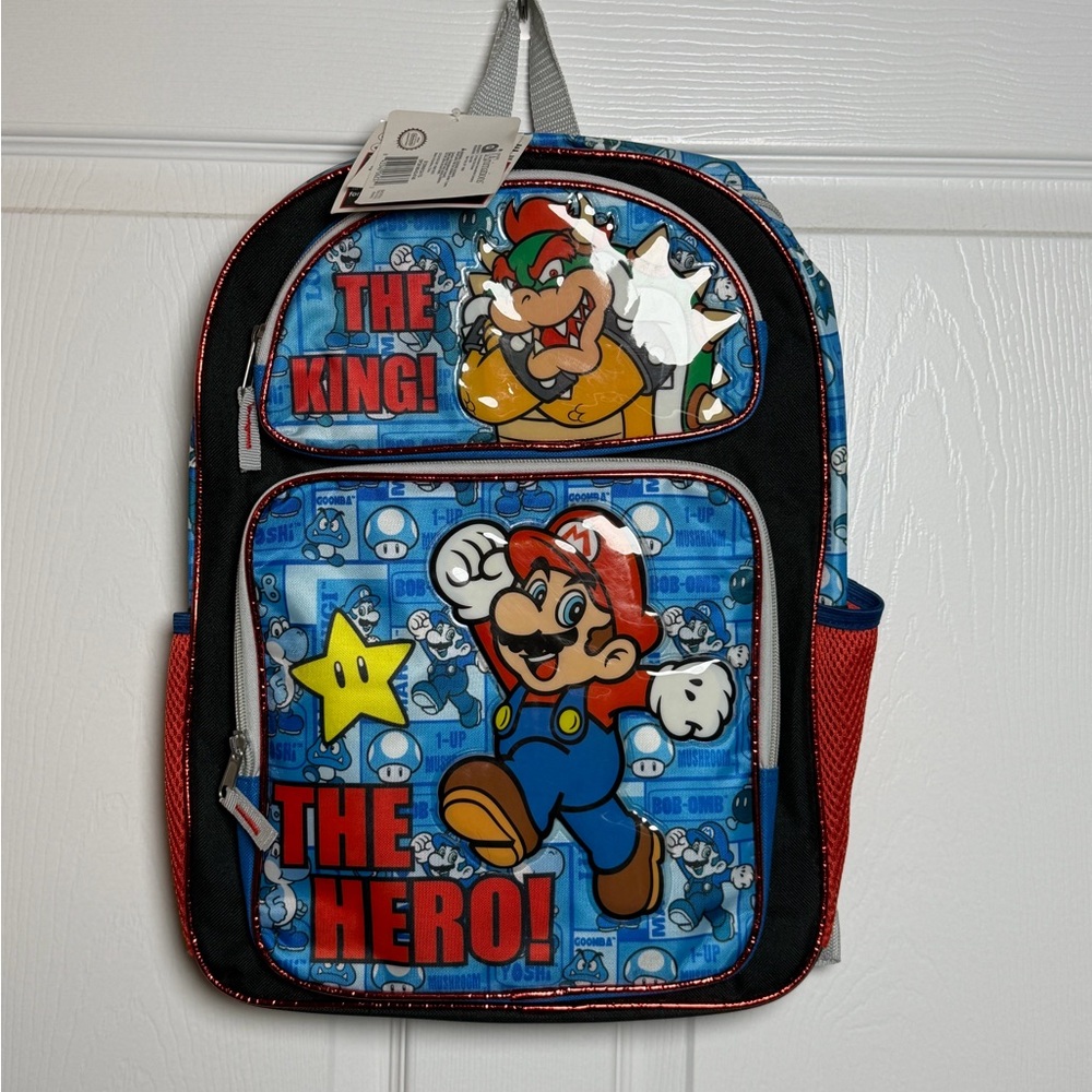 Super Mario Backpack with Bowser and Star